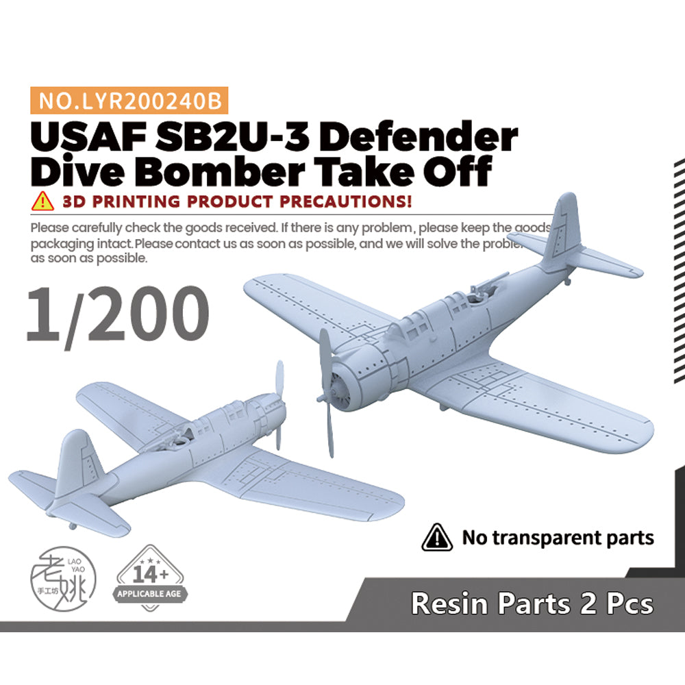 Yao's Studio LYR240B Military Model Kit USAF SB2U-3 Defender Dive Bomber Take Off Main image