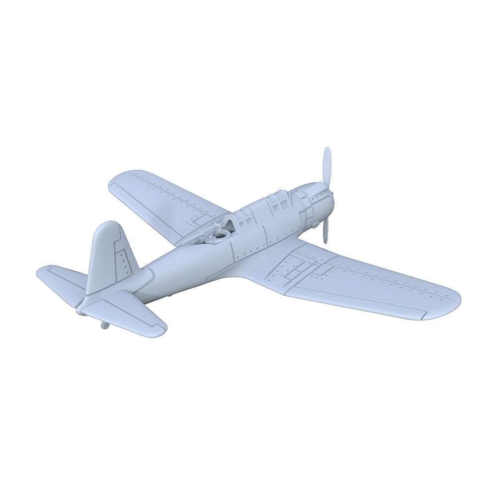 Yao's Studio LYR240 Fighter Aircraft Military Model Kit US SB2U-3 Defender Dive Bomber — detail view 12