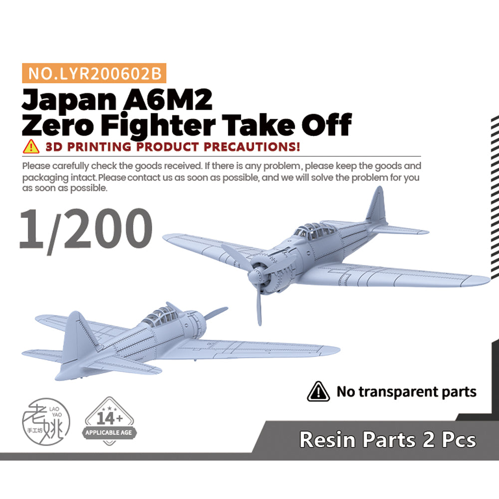 Yao's Studio LYR602B Military Model Kit Japan A6M2 Zero Fighter Touch Off — scale model kit