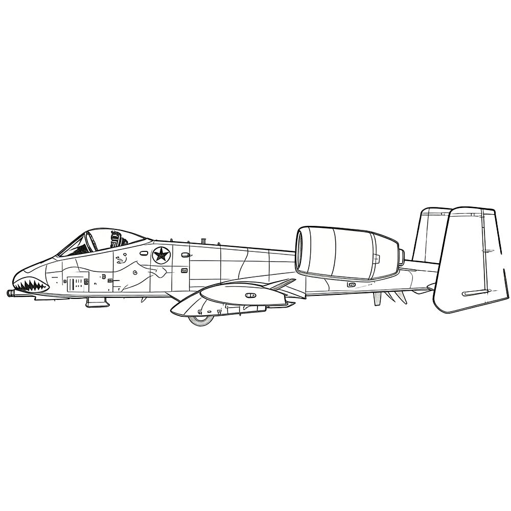 LYR264 Military Model US A-10A Thunderbolt II (Early) Strike Aircraft — detail view 4