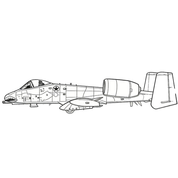 LYR264 Military Model US A-10A Thunderbolt II (Early) Strike Aircraft