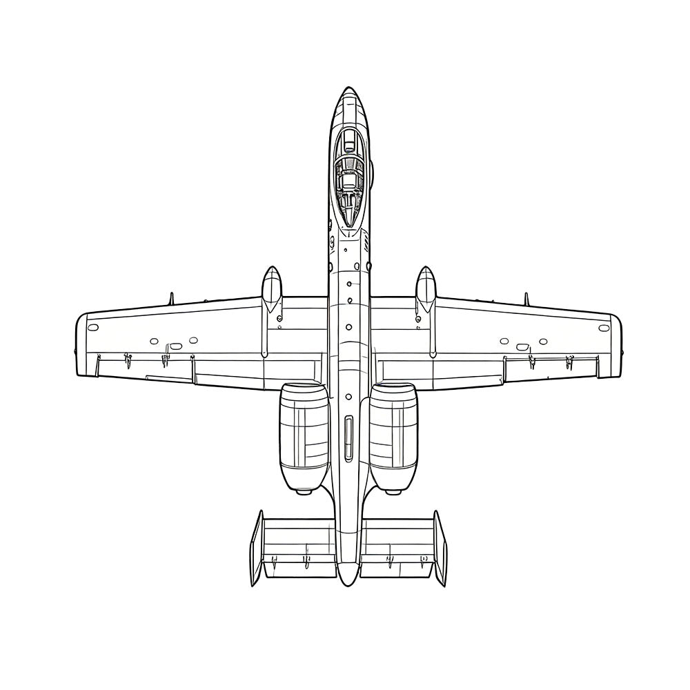 LYR264 Military Model US A-10A Thunderbolt II (Early) Strike Aircraft Secondary image