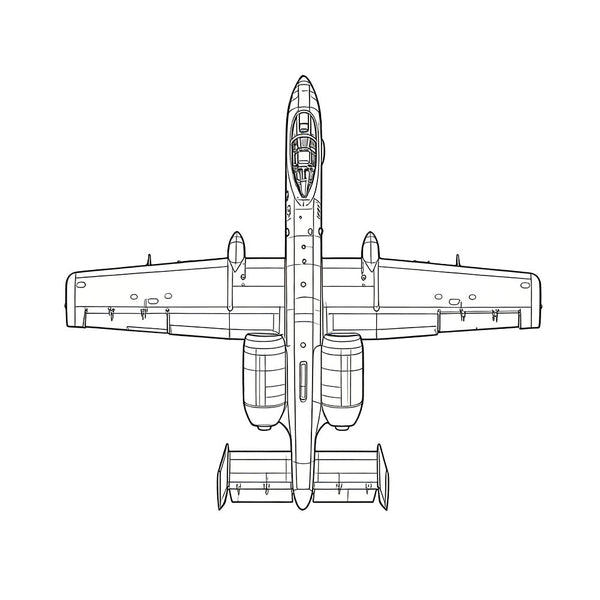 LYR264 Military Model US A-10A Thunderbolt II (Early) Strike Aircraft
