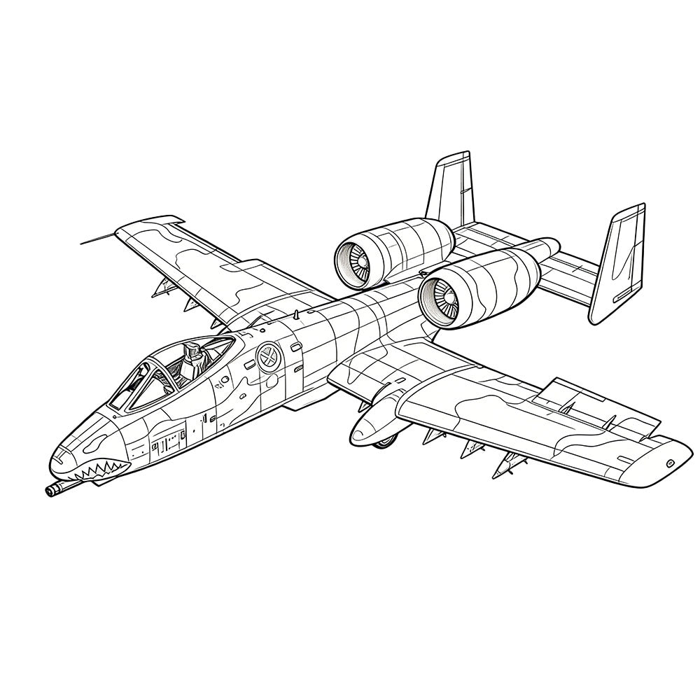 LYR264 Military Model US A-10A Thunderbolt II (Early) Strike Aircraft — detail view 3