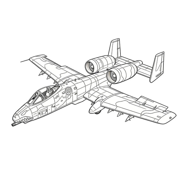 LYR264 Military Model US A-10A Thunderbolt II (Early) Strike Aircraft