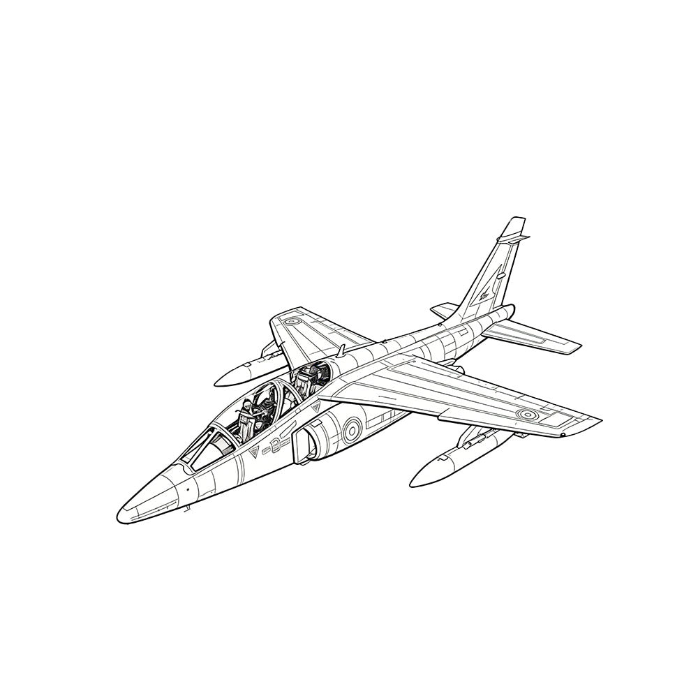 LYR265  Military Model France Alpha Jet E Strike Aircraft