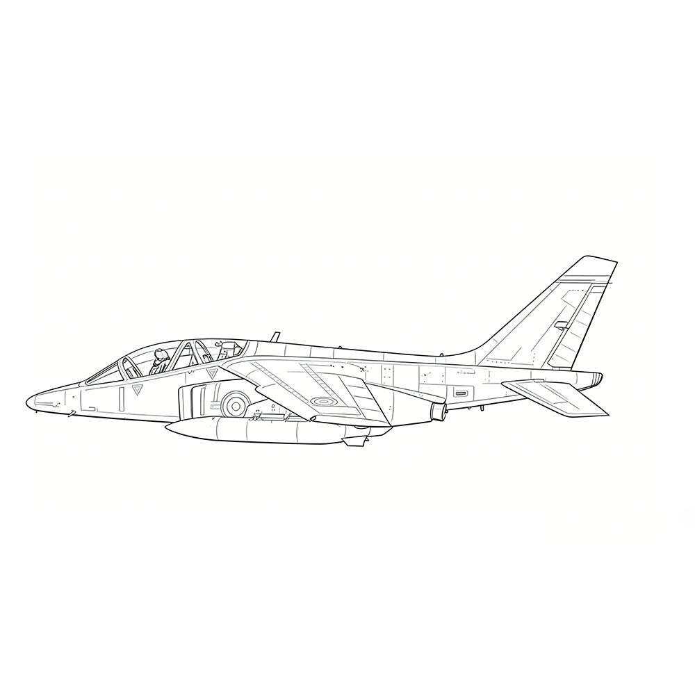 LYR265  Military Model France Alpha Jet E Strike Aircraft