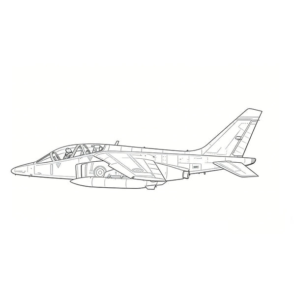 LYR265  Military Model France Alpha Jet E Strike Aircraft