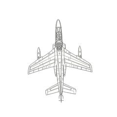 LYR265  Military Model France Alpha Jet E Strike Aircraft