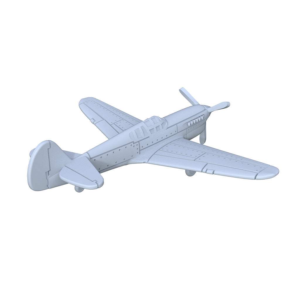Yao's Studio LYR236A Military Model Kit USAF P-40E-1 Warhawk Fighter Touch Down — detail view 3