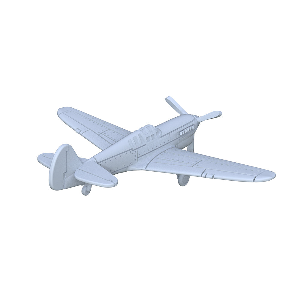 Yao's Studio LYR237 Fighter Aircraft Military Model Kit US P-40F-10 Warhawk Fighter — detail view 3