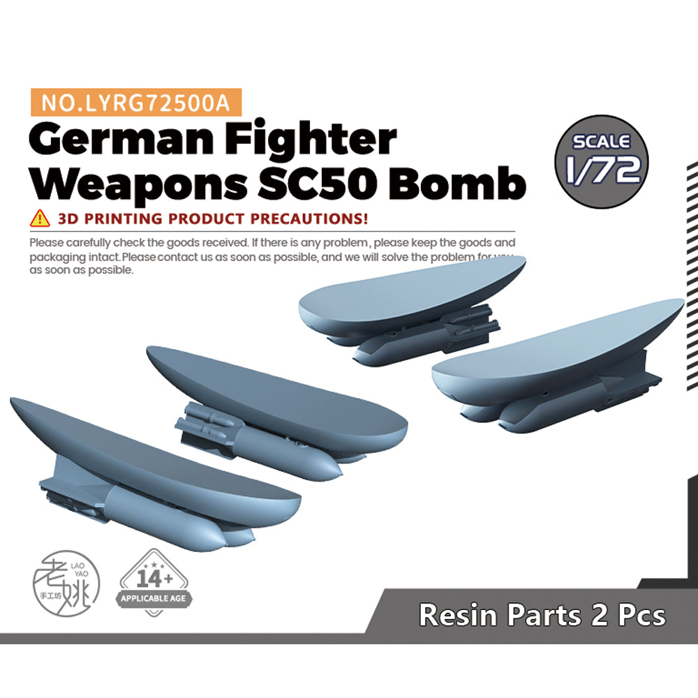 Yao's Studio LYRG500A Model Upgrade Parts German Fighter Weapons SC50 Bomb Main image