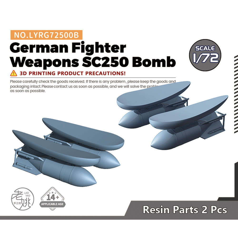 Yao's Studio LYRG500B Model Upgrade Parts German Fighter Weapons SC250 Bomb Main image