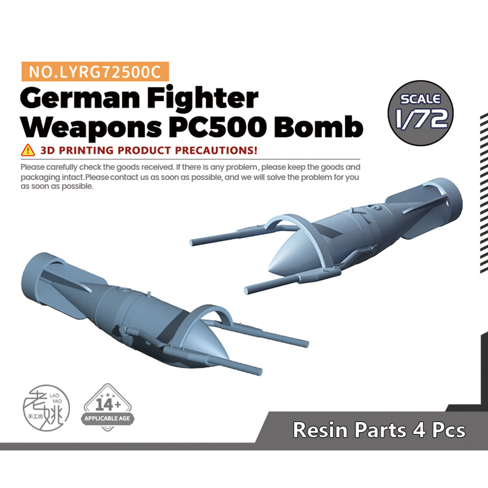 Yao's Studio LYRG500C Model Upgrade Parts German Fighter Weapons PC500 Bomb Main image