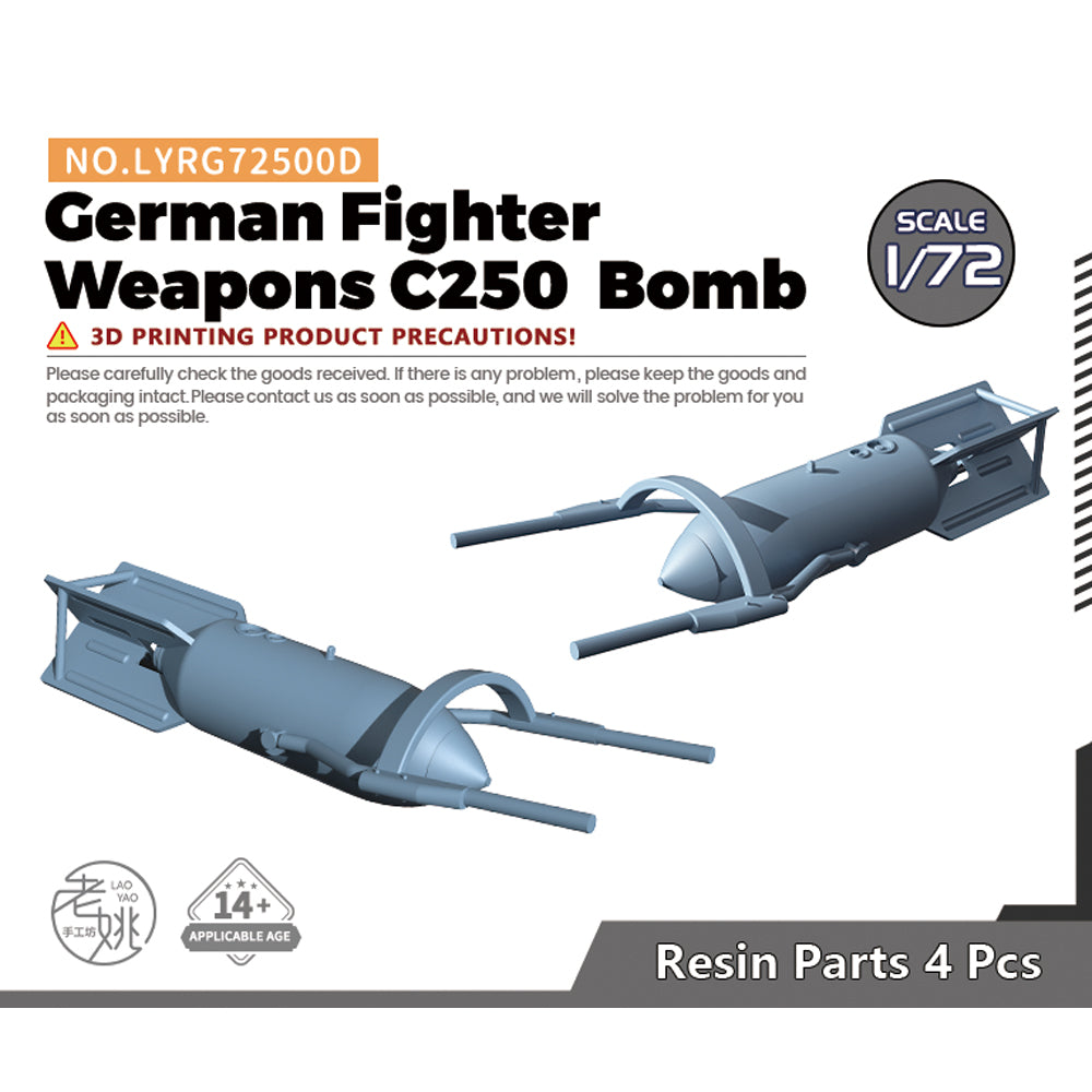 Yao's Studio LYRG500D Model Upgrade Parts German Fighter Weapons C250 Bomb Main image