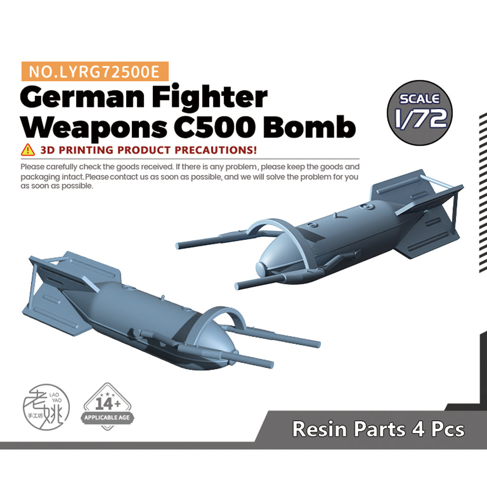 Yao's Studio LYRG500E Model Upgrade Parts German Fighter Weapons C500 Bomb Main image