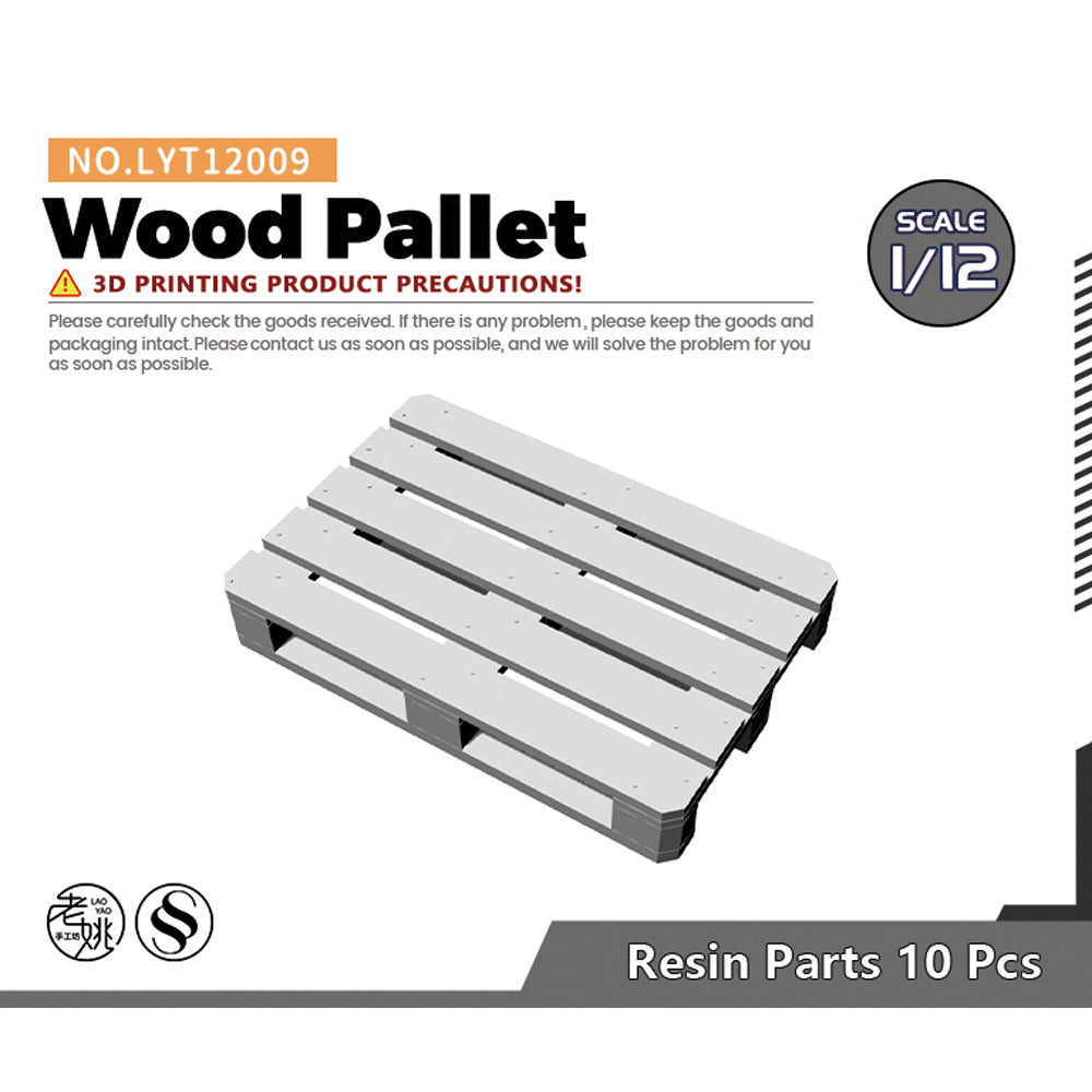 Yao's Studio LYT009  Miniature Factory Building Military Car Railroad Track Accessory Props Diorama Scenery Wood Pallet — scale model kit