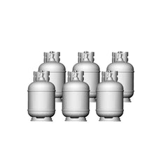 Yao's Studio LYT047  Miniature Factory Building Military Car Railroad Track Accessory Props Diorama Scenery Propane Gas Tank For Model Railroads Display Prop