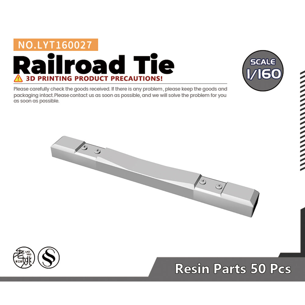 Yao's Studio LYT027 Railroad Ties HO/OO/Z/N/TT Railroad Miniature Accessory Display Props Main image