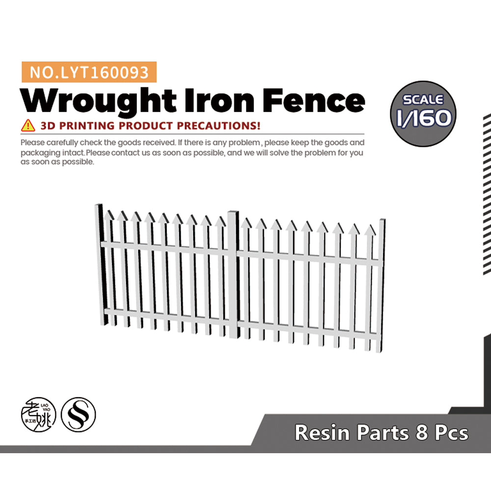 Yao's Studio LYT093 Wrought Iron Fence Diecast toys car diorams Main image