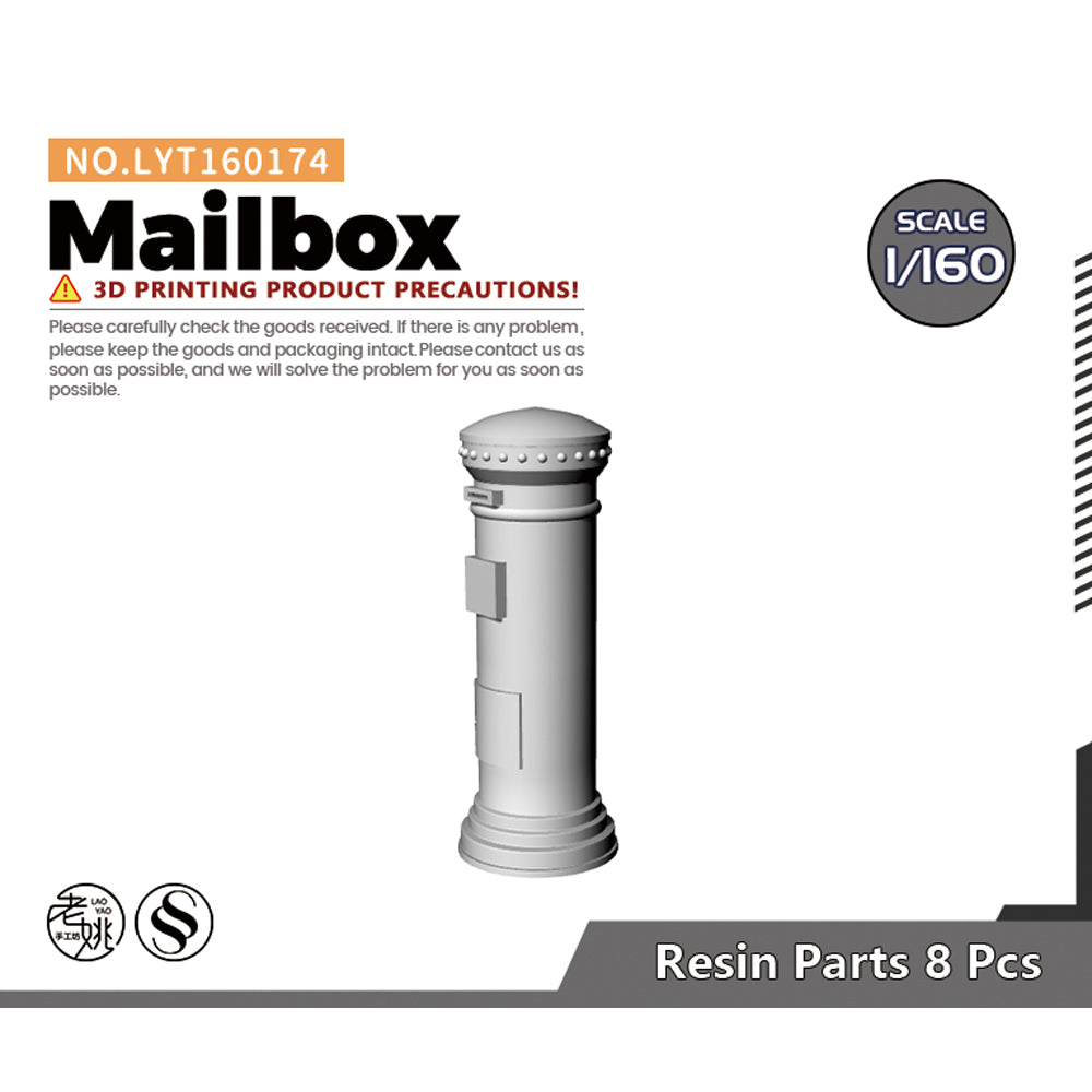 Yao's Studio LYT174 Mailbox HO/OO/Z/N/TT Railroad Miniature Accessory Display Props Main image