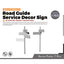 Yao's Studio LYT177 Road Guide Service Decor Sign Military Base Miniature Accessory Props