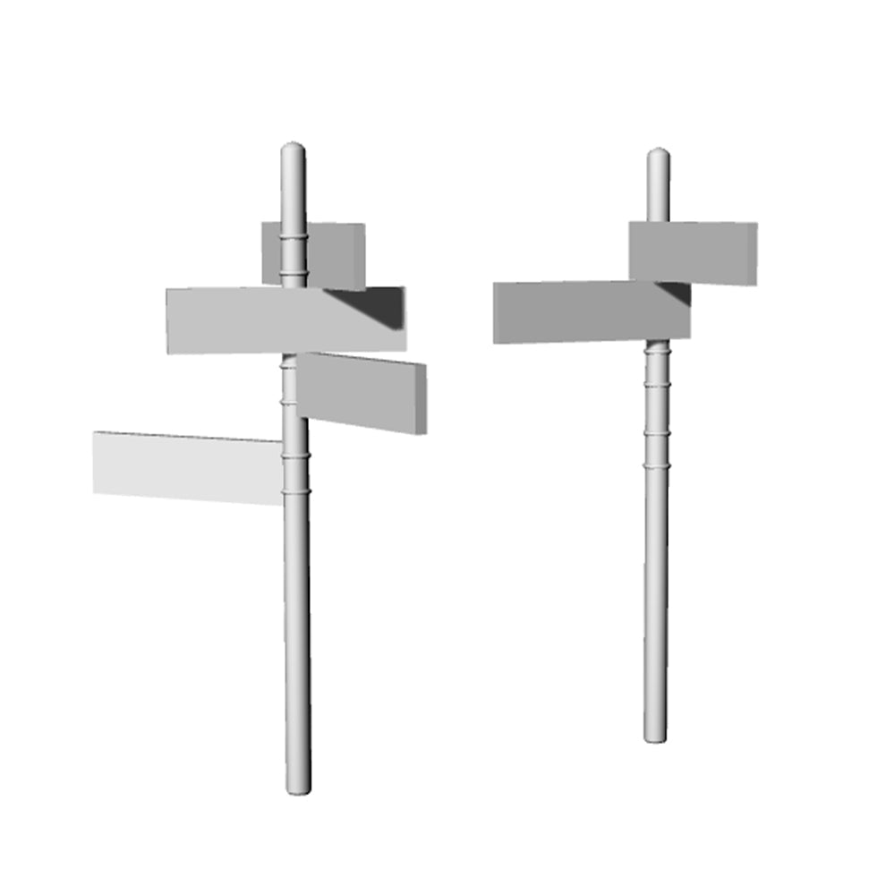 Yao's Studio LYT177 Road Guide Service Decor Sign Military Base Miniature Accessory Props Secondary image