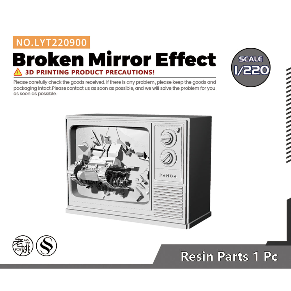 Yao's Studio LYT900 Broken Mirror Effect HO/OO/Z/N/TT Railroad Miniature Accessory Display Props Main image