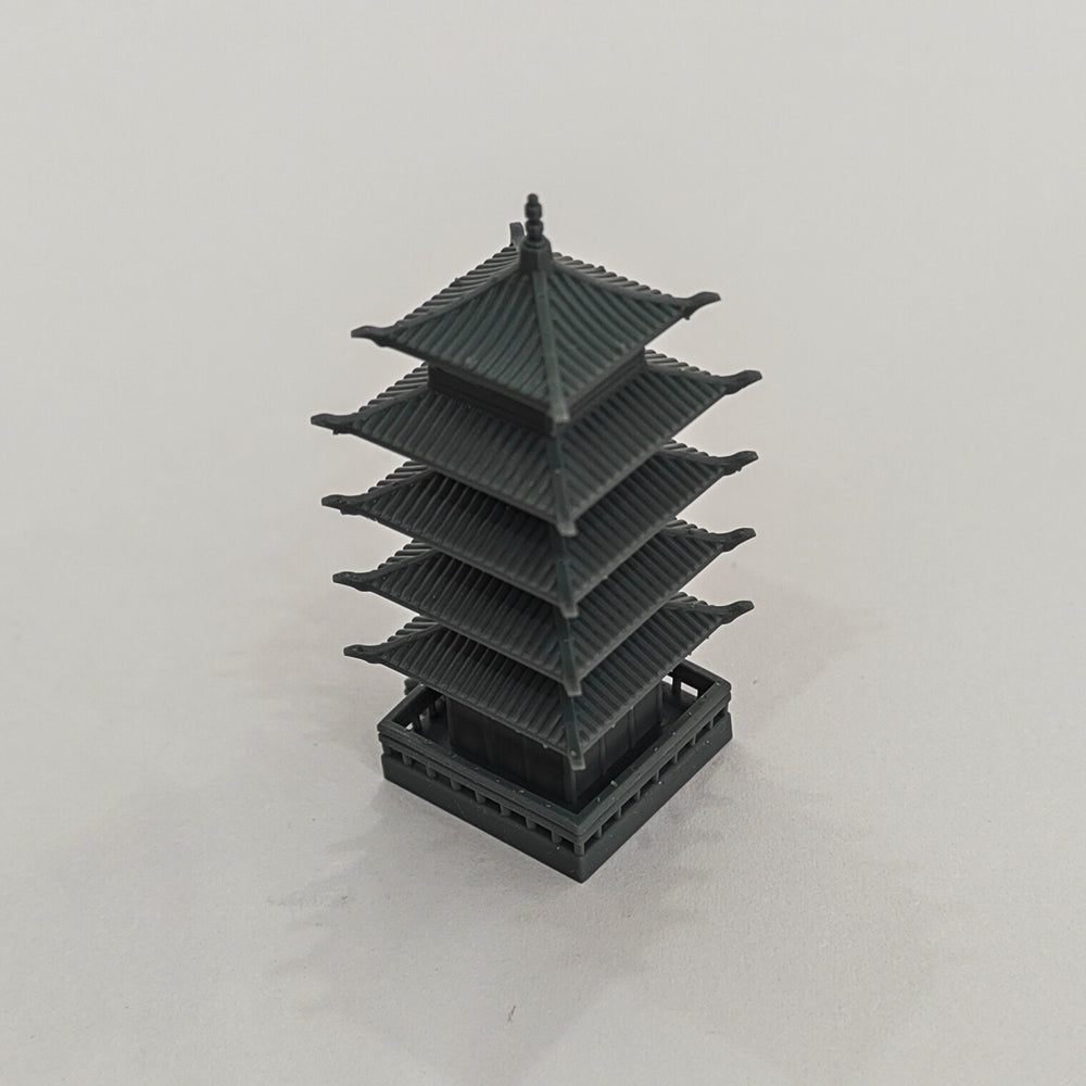 Yao's Studio LYT312 Chinese Ancient Five-Story Pagoda HO/OO/Z/N/TT Railroad Miniature Accessory Display Props — detail view 2