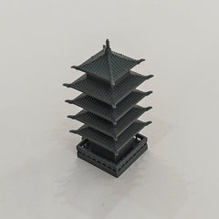 Yao's Studio LYT312 Chinese Ancient Five-Story Pagoda HO/OO/Z/N/TT Railroad Miniature Accessory Display Props