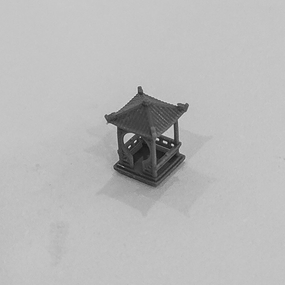Yao's Studio LYT313 Chinese Style Pavilion HO/OO/Z/N/TT Railroad Miniature Diorama House Building — scale model kit