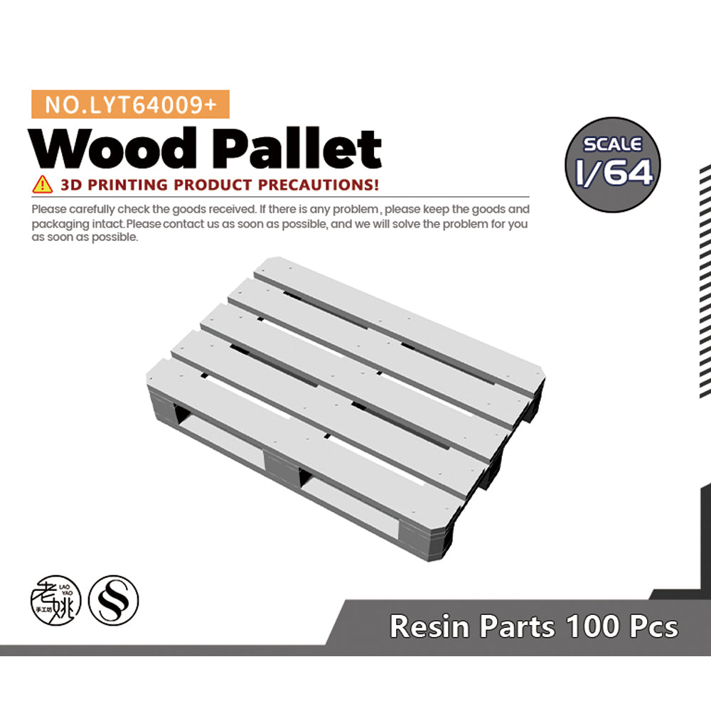 Yao's Studio LYT009+ Wood Pallet Diecast toys car diorams — scale model kit