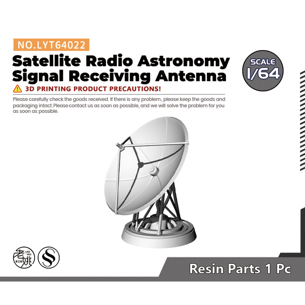Yao's Studio LYT022 Satellite Radio Astronomy  Signal Receiving Antenna Diecast toys car diorams — scale model kit