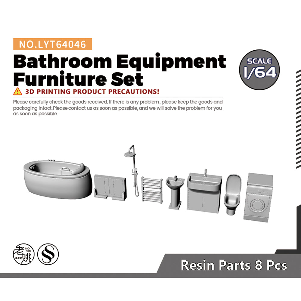 Yao's Studio LYT046 Bathroom Equipment Furniture Set Diecast toys car diorams Main image