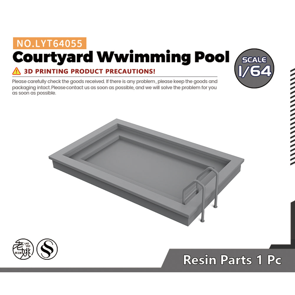 Yao's Studio LYT055 Courtyard Wwimming Pool Diecast toys car diorams Main image