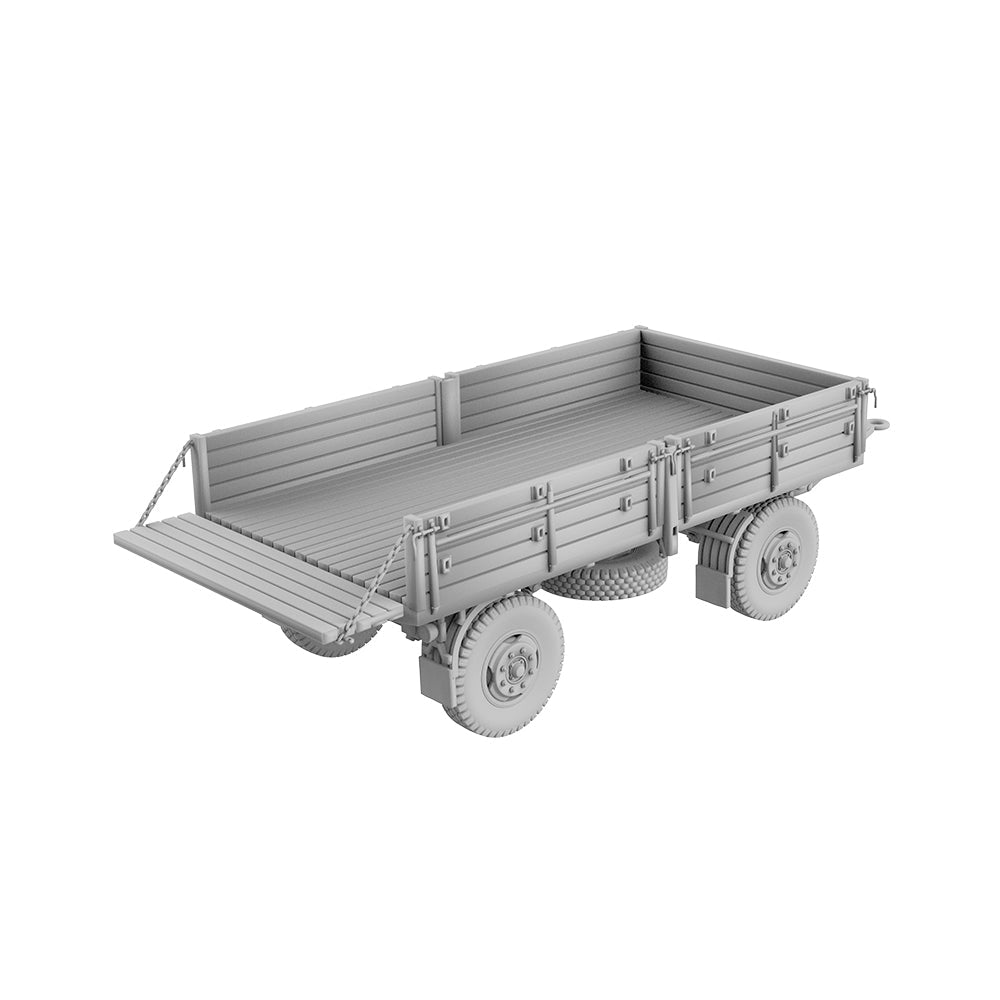 Yao's Studio LYT124 Flatbed Trailer Short Diecast toys auto parts parts — detail view 2