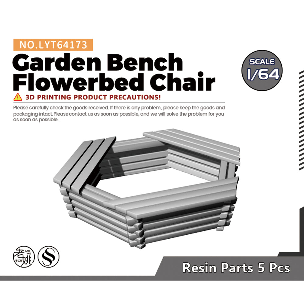 Yao's Studio LYT173 Garden Bench Flowerbed Chair Diecast toys car diorams Main image