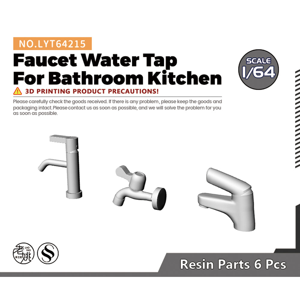 Yao's Studio LYT215 Faucet Water Tap For Bathroom Kitchen Diecast toys car diorams — scale model kit