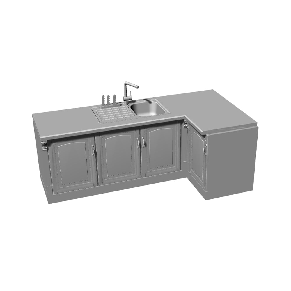Yao's Studio LYT227 Bathroom With Sink Cabinet with Basin Faucet Diecast toys car diorams Secondary image