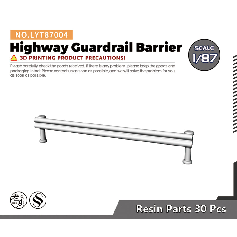 Yao's Studio LYT004 Highway Guardrail Barrier Military Base Miniature Accessory Props — scale model kit