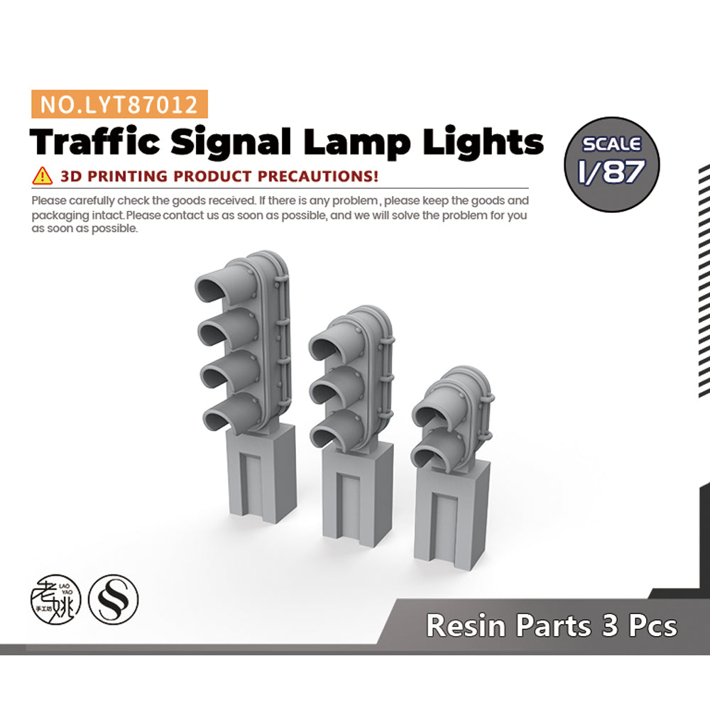 Yao's Studio LYT012 Traffic Signal Lamp Lights HO/OO/Z/N/TT Railroad Miniature Accessory Display Props Main image