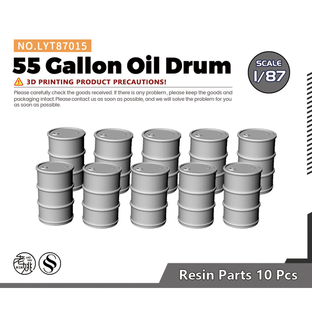 Yao's Studio LYT015 55 Gallon Oil Drum Barrels Military Base Miniature Accessory Props Main image