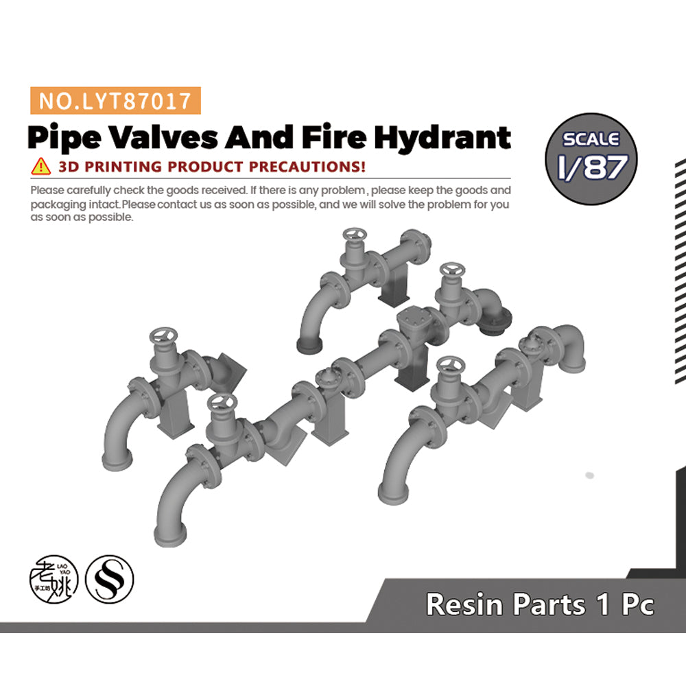 Yao's Studio LYT017 Pipe Valves And Fire Hydant Military Base Miniature Accessory Props Main image