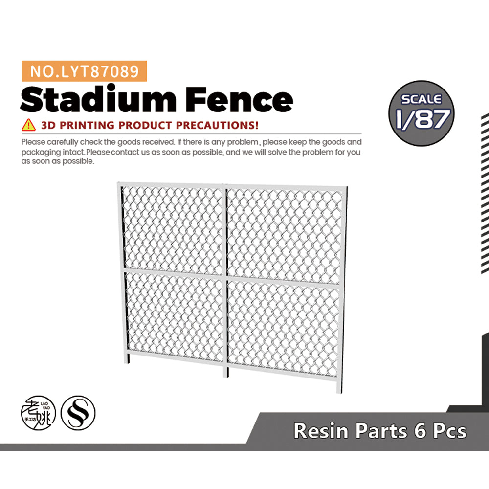 Yao's Studio LYT089 SladumFence HO/OO/Z/N/TT Railroad Miniature Accessory Display Props Main image