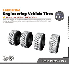 Yao's Studio LYT135 Engineering Vehicle Tires Diecast toys auto parts parts