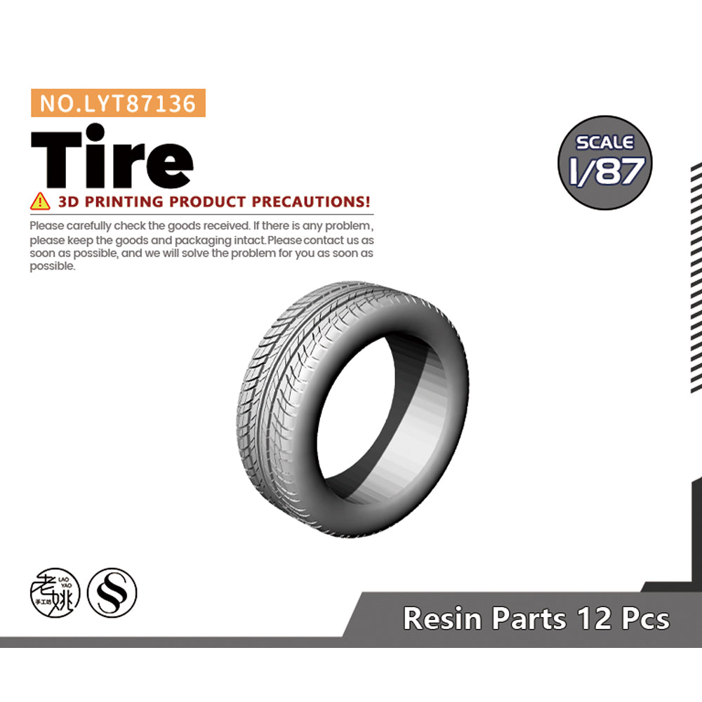Yao's Studio LYT136 Tire HO/OO/Z/N/TT Railroad Miniature Accessory Display Props Main image