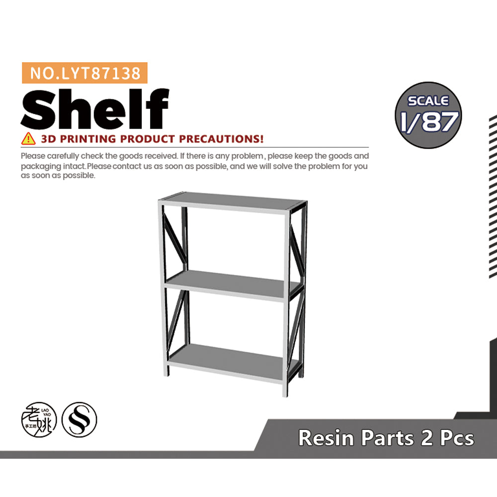Yao's Studio LYT138 Shelf HO/OO/Z/N/TT Railroad Miniature Accessory Display Props Main image