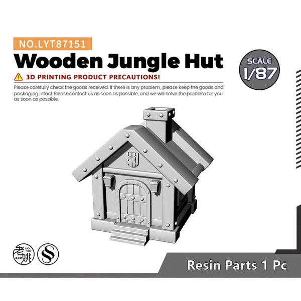 Yao's Studio LYT151 Wooden Jungle Hut HO/OO/Z/N/TT Railroad Miniature Diorama House Building
