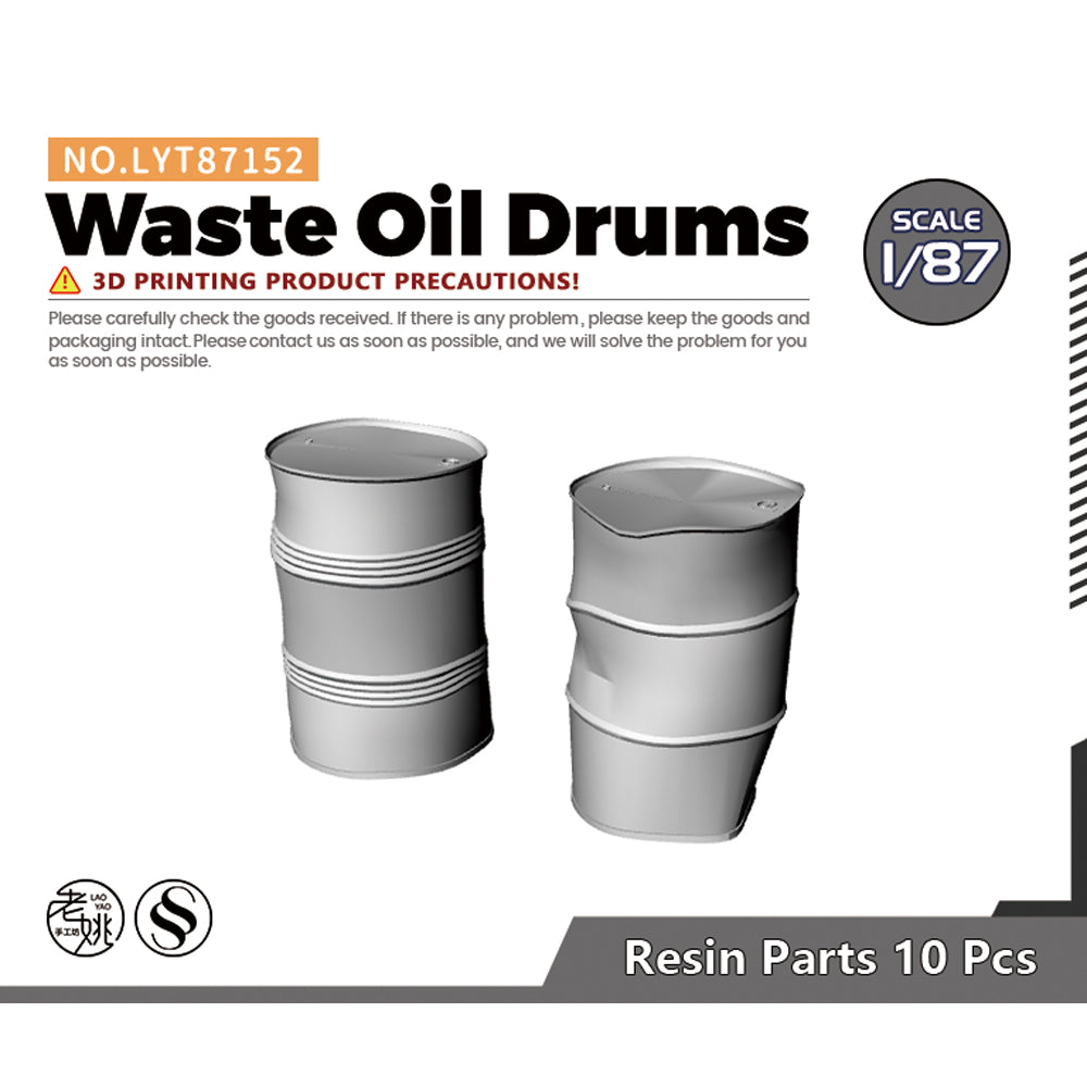 Yao's Studio LYT152 Waste Oil Drums HO/OO/Z/N/TT Railroad Miniature Ac ...
