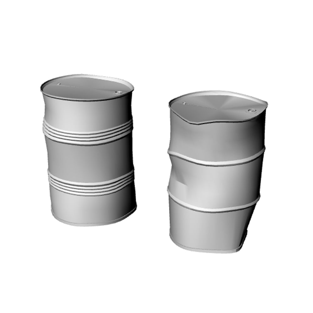 Yao's Studio LYT152 Waste Oil Drums HO/OO/Z/N/TT Railroad Miniature Accessory Display Props — detail view 2